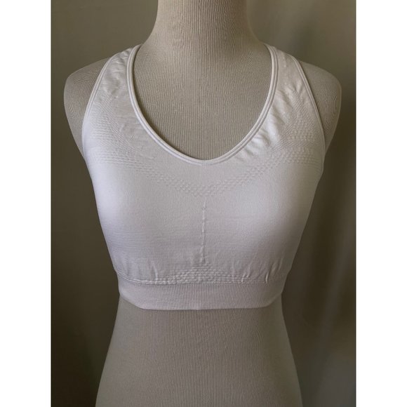 Hanes Sports Other - Hanes Sports White Textured Breathable Thick Supportive Sports Bra
